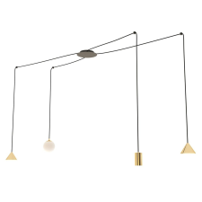 Emibig modern függeszték fuji fekete arany emi1350/4 világítás