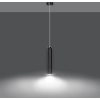 Emibig modern függeszték luna króm fekete emi956/1