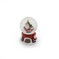 Emili Karácsonyi mini hógömb - Mikulás és hóember / 7 cm karácsonyi dekoráció