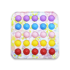 Emili Mintás négyzet alakú Pop It stresszoldó játék / buborékpukkantó szilikon / fejlesztő társasjáték társasjáték