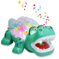 Emili Világító krokodil fogaskerekekkel elektronikus játék