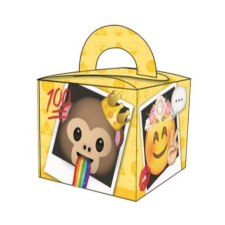 Emoji ajándékdoboz, party box ajándéktasak