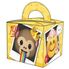 Emoji Fun ajándékdoboz, party box ajándéktasak