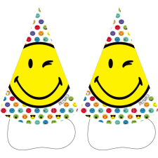 Emoji Parti kalap, csákó 8 db-os party kellék