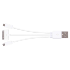 Emos 3 csatlakozós USB töltő- és adatkábel 0,2m (USB 2.0) kábel és adapter