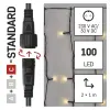 Emos D1EW01 Standard LED sorolható karácsonyi füzér – fényfüggöny, 1x2 m, kültéri, meleg fehér, időzítő, 1,2 W, 230 V AC, IP44