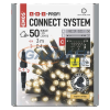 Emos D2CW01 Profi LED sorolható füzér, fekete – jégcsapok, 3 m, kültéri, meleg fehér, időzítő, 0,9 W, 230 V AC, IP44