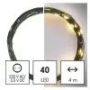 Emos D3AW03 LED karácsonyi nano fényfüzér, zöld, 4 m, kültéri és beltéri, meleg fehér, időzítő, 2,4 W, 230 V AC, IP44