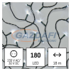 Emos D4AC04 LED karácsonyi fényfüzér, 18 m, kültéri és beltéri, hideg fehér, időzítő, 6 W, 230 V AC, IP44