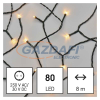 Emos D4AV02 LED karácsonyi fényfüzér, 8 m, kültéri és beltéri, vintage, időzítő, 3,6 W, 230 V AC, IP44