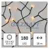 Emos D4AV04 LED karácsonyi fényfüzér, 18 m, kültéri és beltéri, vintage, időzítő, 6 W, 230 V AC, IP44