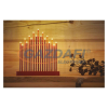 Emos DCAW03 LED gyertyatartó, piros, 28,5 cm, 3x AA, beltéri, meleg fehér, időzítő, 1,2 W, elem (3× AA), IP20
