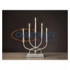 Emos DCAW07 LED gyertyatartó, fém, fehér, 40 cm, 2x AA, beltéri, meleg fehér, 0,2 W, elem (3× AA), IP20