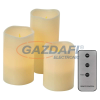 Emos DCCV07 LED dekoráció – 3x viaszgyertya, 3x 3x AAA, beltéri, vintage, távirányító, 0,06 W, elem (9× AAA), IP20
