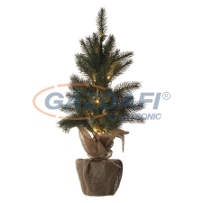 Emos DCTW01 LED karácsonyfa, havas, 52 cm, 3x AA, beltéri, meleg fehér, időzítő, 0,6 W, elem (3× AA), IP20 műfenyő