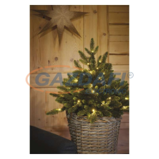 Emos DCTW16 LED karácsonyfa, 75 cm, 3x AA, beltéri, meleg fehér, időzítő, 0,6 W, elem (3× AA), IP20 műfenyő