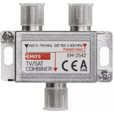 Emos Emos J0198 EU 2491/D193 Tv/Sat háromágú antenna közösítő kábel és adapter