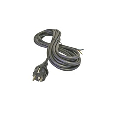 Emos Hálózati csatlakozó, dugvillás kábel (3x1.5 mm2) 3 méter, fekete, gumi villanyszerelés
