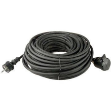 Emos hosszabbító kábel 10 m 3x1.5mm, fekete gumi kábel és adapter