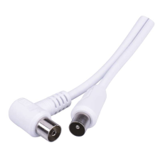 Emos IEC (koax) kábel IEC - IEC könyök 3,5m audió/videó kellék, kábel és adapter