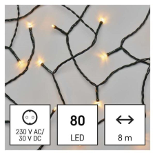 Emos LED fényfüzér 8m 80LED időzítős (D4AV02) karácsonyfa izzósor