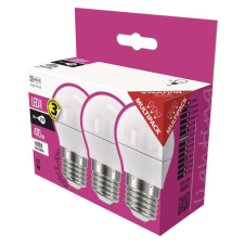 Emos LED izzó Classic kisgömb, E27, 6W, természetes fehér 3db (ZQ1121.3) izzó