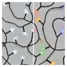 Emos LED karácsonyi fényfüzér 2 az 1-ben, 10 m, kültéri és beltéri, hideg fehér/többszínű, prog kültéri izzósor