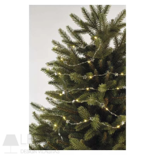 Emos LED karácsonyi fényfüzér ezüst – csillagok, 1,9 m, 2x AA, beltéri, meleg fehér, időzítő karácsonyfa izzósor