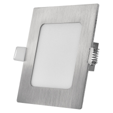 Emos Led süllyesztett lámpatest négyzet ezüst CCT 7W világítás