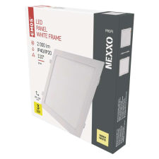EMOS LED süllyesztett lámpatest NEXXO, négyzet, fehér, 24W, meleg fehér világítás