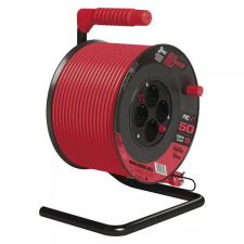 Emos P092501 kábeldob 3x1,5 mm2 50m-es kábellel 4 aljzat kábel és adapter