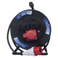Emos P192250 kültéri IP44 kábeldob 230/400V 3x1,5mm2 25m-es kábellel hosszabbító, elosztó