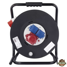 Emos P19733 kültéri IP44 kábeldob 230/400V 3x1,5mm2 33m-es kábellel hosszabbító, elosztó