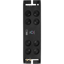  EMOS Túlfeszültségvédő, 8 csatlakozóaljzat, 3m, fekete (1909480300) villanyszerelés