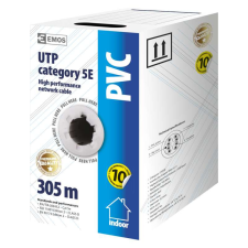 Emos UTP kábel CAT5E 305m kábel és adapter