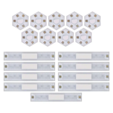 Emos ZIW269R GoSmart Lines 34W RGBIC LED lámpa 9 részes fekete világítás