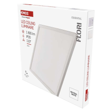 Emos ZM1402, LED felületi lámpatest FLORI négyzet, fehér, 18W, semleges fehér világítás