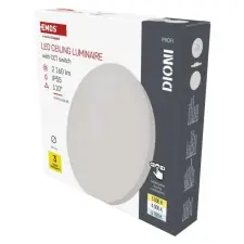 Emos ZM7151, LED felületi lámpatest DIONI kerek, fehér, 18W, CCT világítás