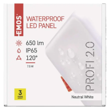 Emos ZV2122 LED PANEL süllyeszthető 8W 220-240V 4000K 525lm IP65 A+ világítás