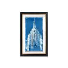 EMPIRE ART DECO 69,5x114,5 cm grafika, keretezett kép