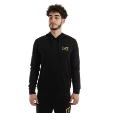  Emporio EA7 vonat logó Series M kapucnis pulóver rn hüvely logó Coft 8NPM18PJ05Z01203 Férfi Fekete XL
