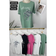  EMT Póló pamut női póló mintás – 3XL/4XL