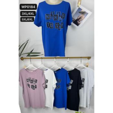 EMT Póló pamut női póló mintás – 5XL/6XL női póló