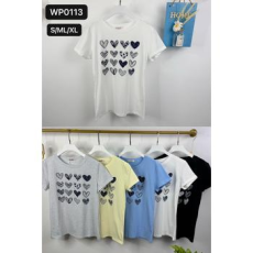  EMT Póló pamut női póló mintás – L/XL Szürke