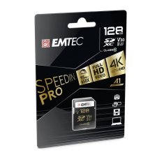 Emtec 128GB microSDXC Emtec SpeedIN Pro UHS-I U3 V30 + adapter (ECMSD128GXC10SP) (ECMSD128GXC10SP) - Memóriakártya memóriakártya