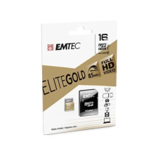 Emtec 16 GB MicroSDHC Card  Elite Gold (Class 10, UHS-I) 1 adapter memóriakártya