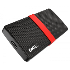 Emtec 1TB X200 USB-C 3.1 Gen 1 Külső SSD - Fekete/Piros (ECSSD1TX200) merevlemez