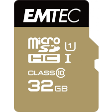 Emtec 32GB microSDHC Emtec Gold+ CL10 + adapter (ECMSDM32GHC10GP) memóriakártya