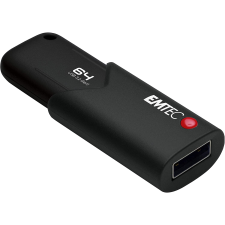Emtec 64GB B120 Click Secure USB 3.2 Pendrive - Fekete pendrive