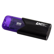 Emtec Pendrive, 128GB, USB 3.2, EMTEC  B110 Click Easy , fekete-lila pendrive